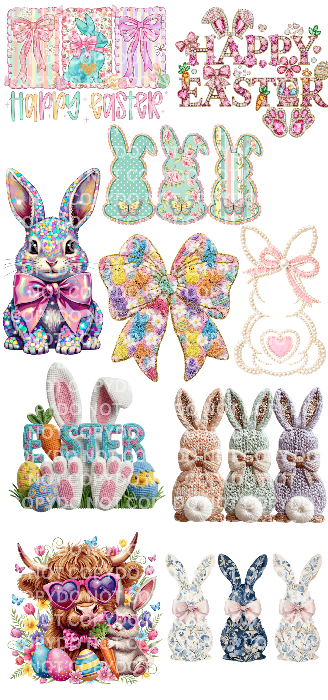 EASTER DTF Gang Sheet