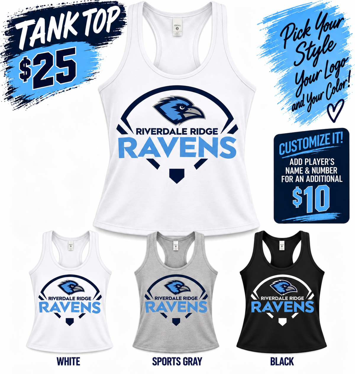 Ravens Softball Tank Top