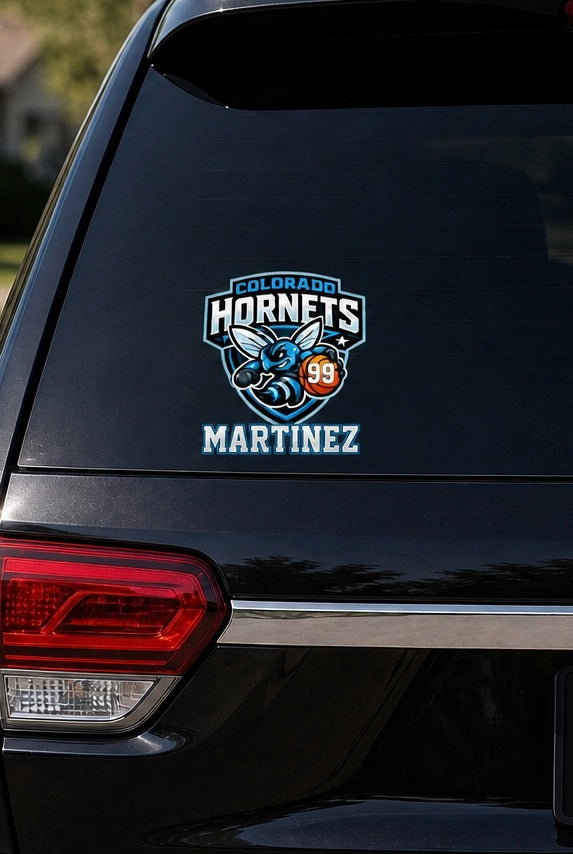 CO Hornets CUSTOMIZED UV Car Decal